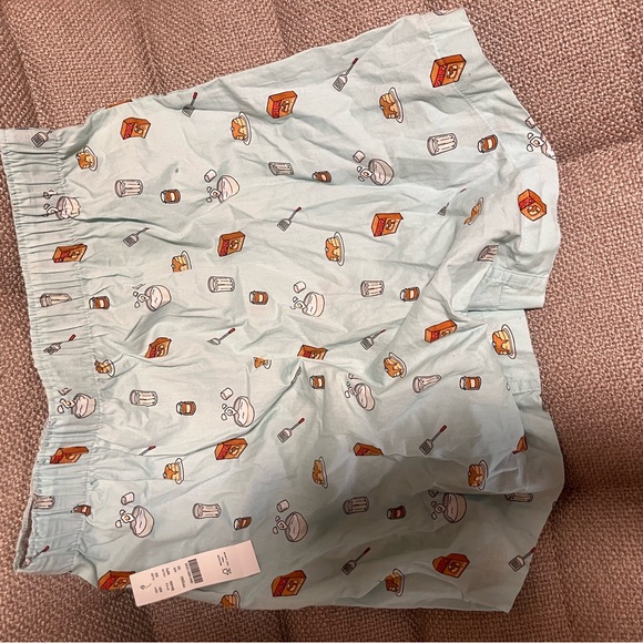 J. Crew Light Blue Printed boxer Sleep Shorts - Picture 2 of 4